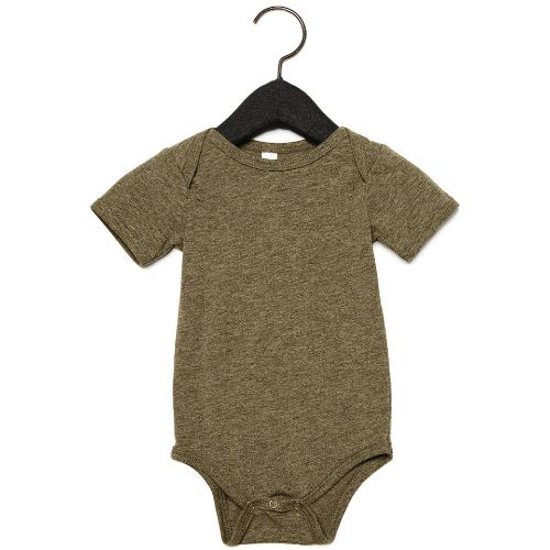 Bella Canvas Baby Triblend Short Sleeve One Piece Olive Triblend